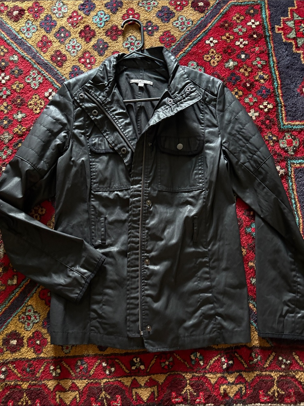 GAP Women’s Black Utility Jacket - Lightweight Zip-Front Coat